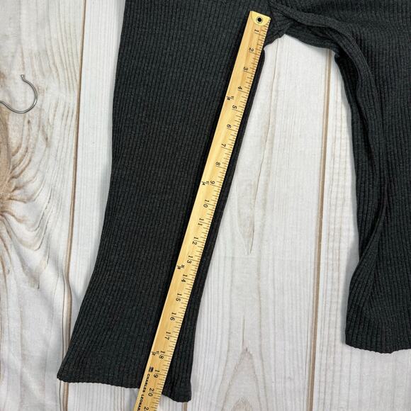 Zara Girls Gray Ribbed Knit Button Front Short Sleeve Jumpsuit 10 - Picture 6 of 6